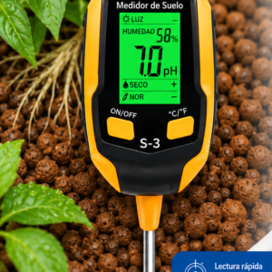 Medidor de pH de suelo 6 en 1 S-3