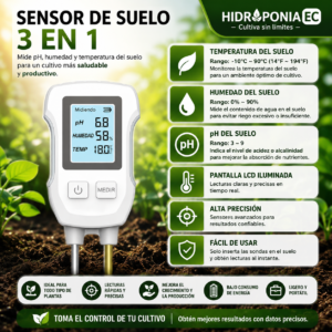 Medidor de pH de suelo 3 en 1 SG-S07