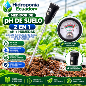 Medidor de ph de suelo 2 en 1