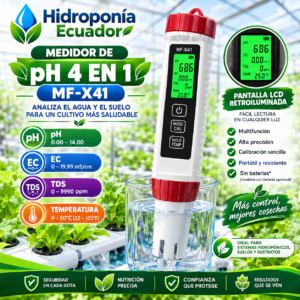 Medidor de Ph 4 en 1 MF-X41
