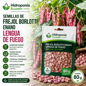 Semillas de Frejol Borlotti Enano Lengua de fuego