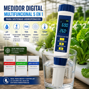 Medidor de pH 5 en 1 ZS-005