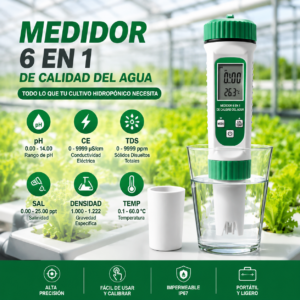 Medidor de pH 6 en 1