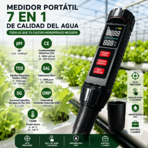 Medidor de pH 7 en 1 MF-X71