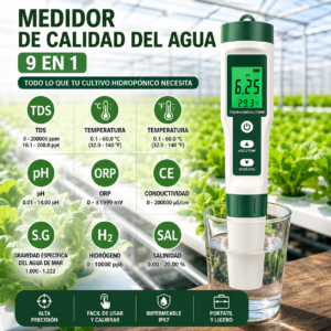 Medidor de pH 9 en 1 CL-401