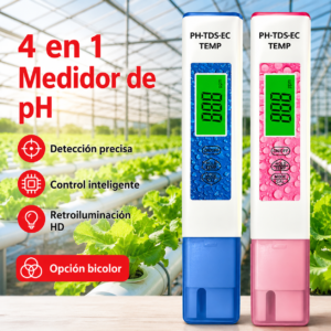 Medidor de pH 4 en 1 MF-01