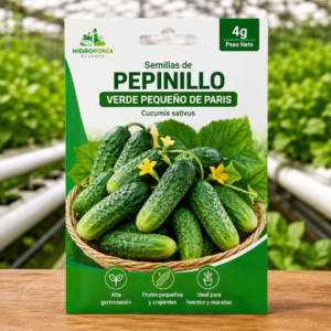 Semillas de pepinillo verde pequeño de Paris