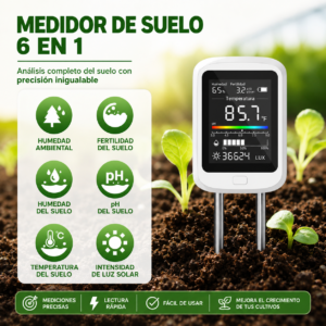 Medidor de pH de suelo 6 en 1 S8