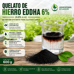 Quelato de hierro EDDHA 6% (4.8% o-o)
