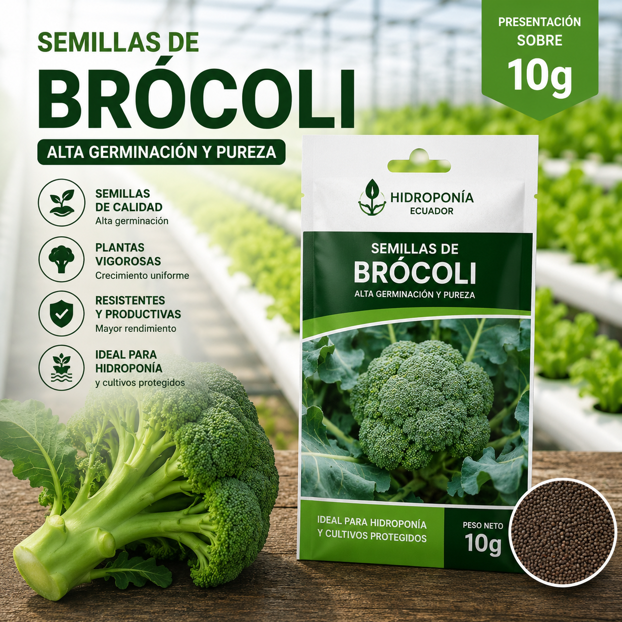 Semillas de brócoli