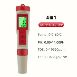 Medidor de pH 4 en 1