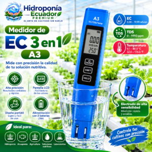 Medidor de EC 3 en 1 A3