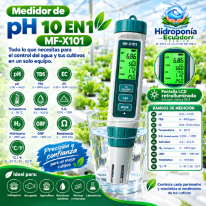 MEDIDOR DE PH 10 EN 1 MF-X101