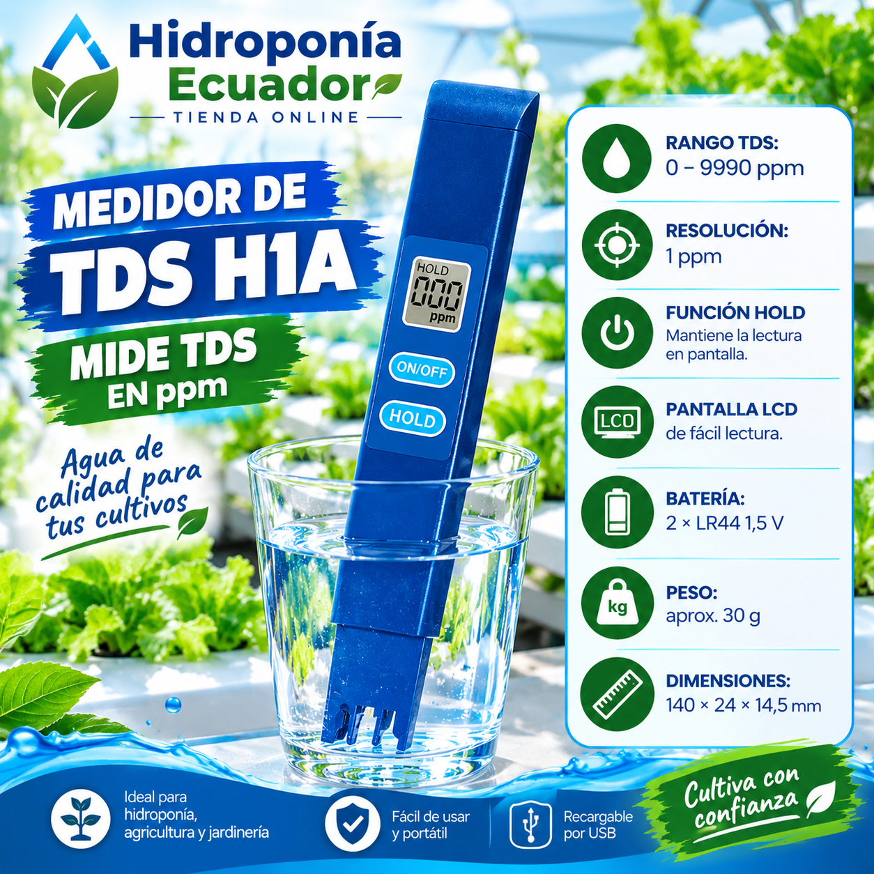 Medidor de TDS H1A