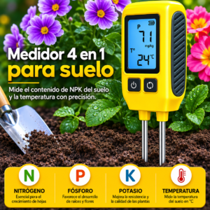 Medidor de NPK 4 en 1
